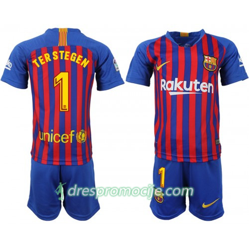 FC Barcelona Dres Ter Stegen 1 Dječji Domaći 2018/19 Kratkih Rukava FC Barcelona Dres Ter Stegen 1 Dječji Domaći 2018/19 Kratkih Rukava